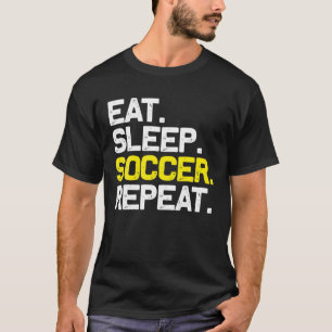 Camiseta Coma Sleep Soccer Repita Ventiladores de Futebol P