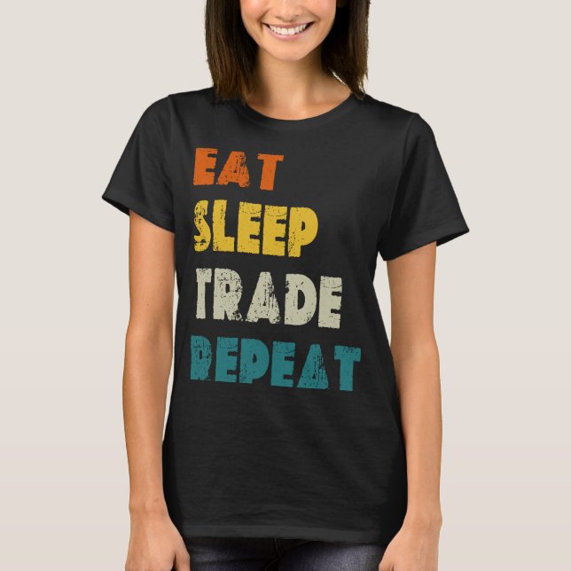 Camiseta Coma Sleep Trade Repete Bolsa de Valores (Frente)