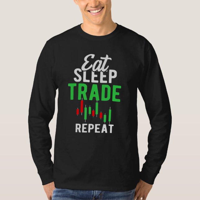 Camiseta Coma Sleep Trade Repete Dia Bolsa de Valores Xmas (Frente)