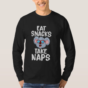 Camiseta Coma Snacks Tome Amante de os animais De Urso Koal