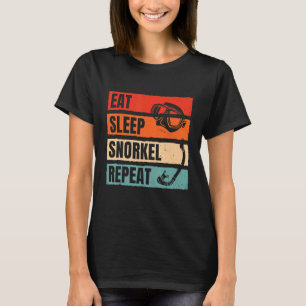 Camiseta Coma Snorkel Repetindo Scuba Diver Merging Snorke
