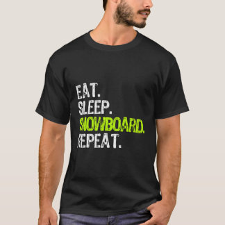 Camiseta Coma Snowboard Repetir Snowboardin Snowboardin