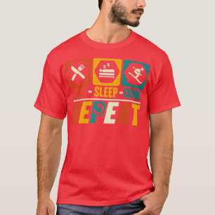 Camiseta Coma Snowboard Sn De Esqui Repetir Ski Skier Snowb