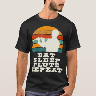 Camiseta Coma Sonhe Flauta Repita Com Flautista Em Ra Vinta