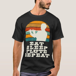 Camiseta Coma Sonhe Flauta Repita Com Flautista Em Ra Vinta