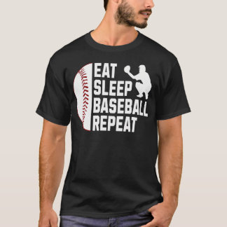 Camiseta Coma Sonho Beisebol Repita Esportes Radicais