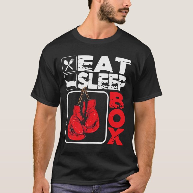 Camiseta Coma Sonho Boxe - Amante de Boxe Academia Boxeador (Frente)