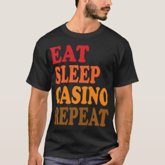 Camiseta Coma Sonho Cassino Repita Caçaçaques Pôquer Blackj