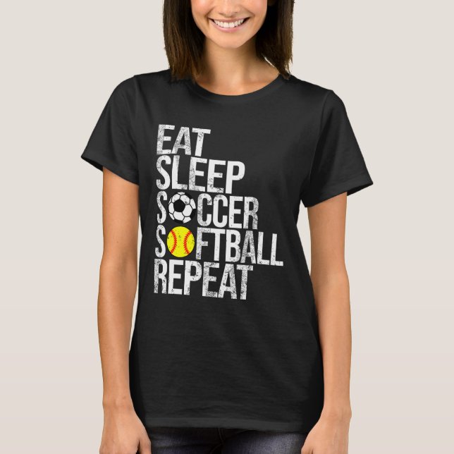 Camiseta Coma Sonho Futebol Mole Repita Divertido Ll  (Frente)