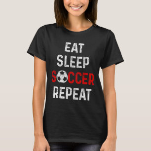 Camiseta Coma Sonho Futebol Repita Jogador de Futebol Homen
