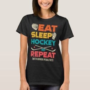 Camiseta Coma Sonho Hockey Repita Com Penalidades Menores