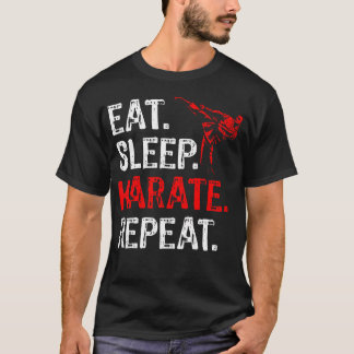 Camiseta Coma Sonho Karate Repita Jogador de Karate Diverti