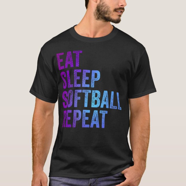 Camiseta Coma Sonho Softbol Repita (Frente)