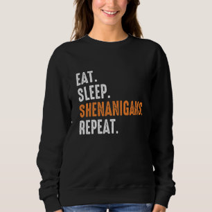 Camiseta Coma Sonho Travessuras Repita Divertido Dia de São