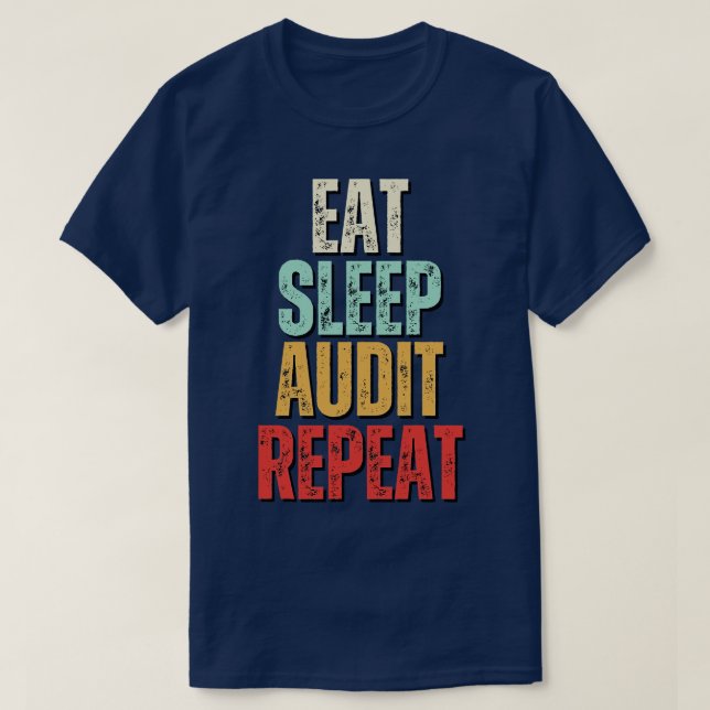 Camiseta Coma sono Auditoria Repetir Comer sono Auditoria R (Frente do Design)