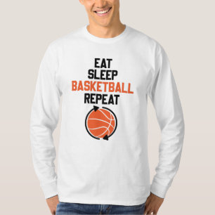 Camiseta Coma Sono Basquete Repete Dom Idea Engraçado