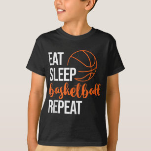 Camiseta Coma Sono Basquete Repete Motivação Divertida Espo