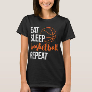 Camiseta Coma Sono Basquete Repete Motivação Divertida Espo