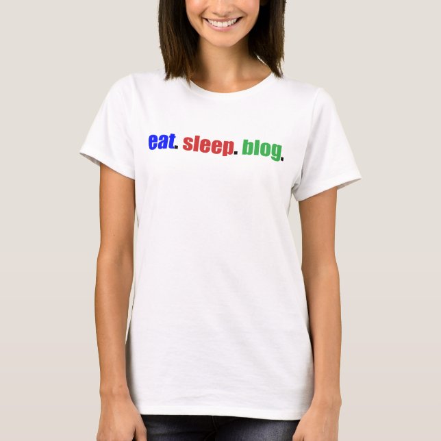 Camiseta Coma/sono/blogue (Frente)