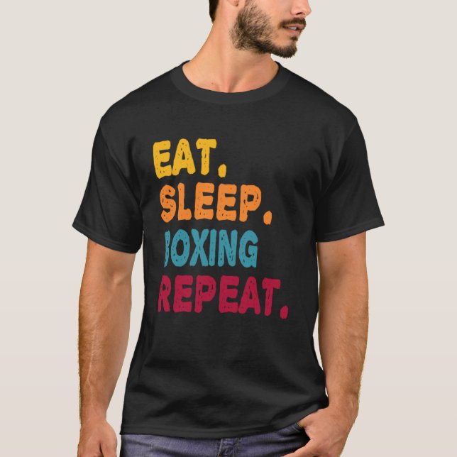 Camiseta Coma Sono Boxando Repentes Rapazes Mulheres Esport (Frente)
