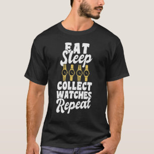 Camiseta Coma Sono Coleta Relógios Repetir Vigia Vigia Vigi