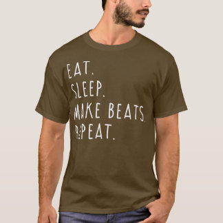 Camiseta Coma Sono Faça Beats Repetir Música Produtora