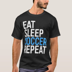 Camiseta Coma Sono Futebol Repita Homens Mulheres