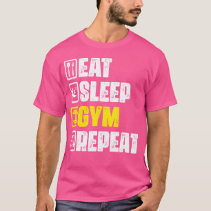 Camiseta Coma Sono Gym Repita A Malhação Engraçada Do Gym W