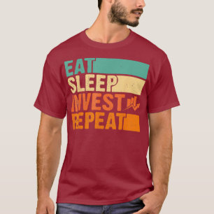 Camiseta Coma sono Invest Repetir Negociação de Mercado de