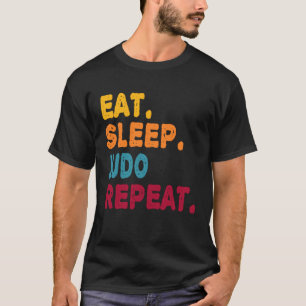 Camiseta Coma Sono Judo Repete Rapazes Homens Mulheres Espo