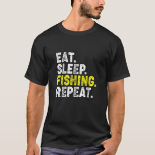 Camiseta Coma Sono Pescaria Repita! Frase Divertida de Pesc