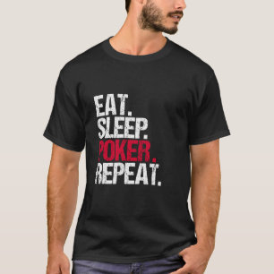 Camiseta Coma. Sono. Póquer. Repetição