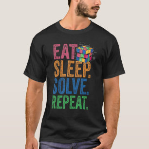 Camiseta Coma Sono Resolva Repetir A Velocidade Da Matemáti