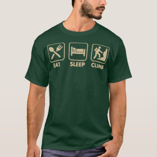 Camiseta Coma Sono Suba Engraçada Pedra Escalada Feliz Nata