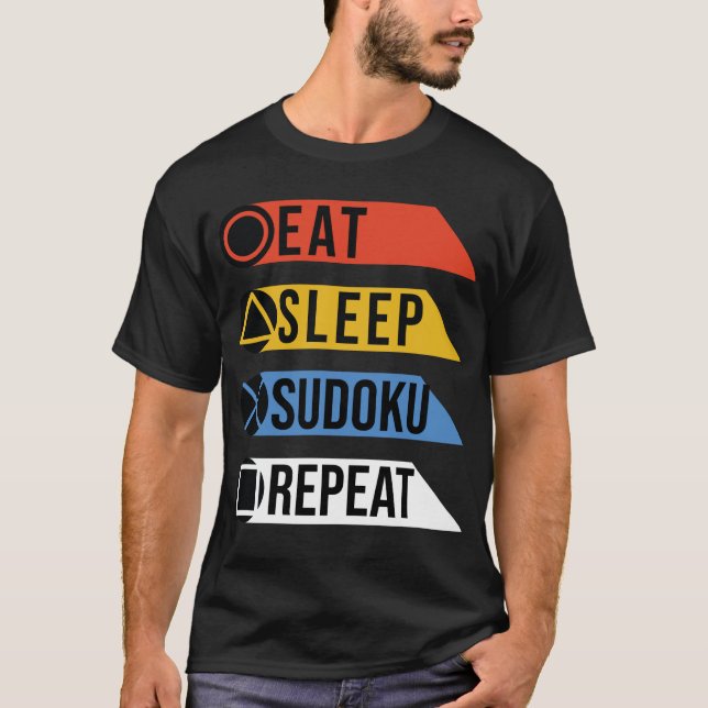 Camiseta Coma sono sudoku repetir (Frente)