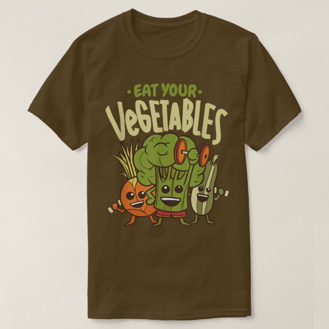 Camiseta Coma Sua Vegetal Vegan Engraçada Vegetariana (Frente do Design)