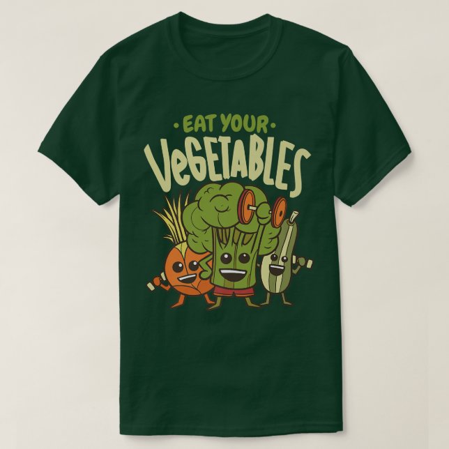 Camiseta Coma Sua Vegetal Vegan Engraçada Vegetariana (Frente do Design)