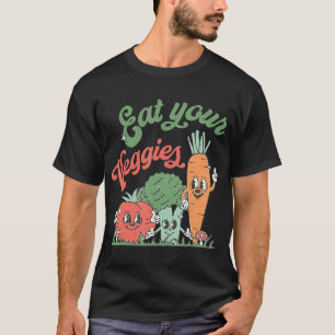 Camiseta Coma suas vegetações Estilo 90s Estilo Vegetal Eng