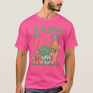 Camiseta Coma suas vegetações Estilo 90s Estilo Vegetal Eng