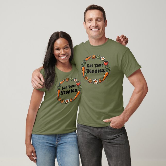 Camiseta Coma suas vegetações, Vegan (Unissex)