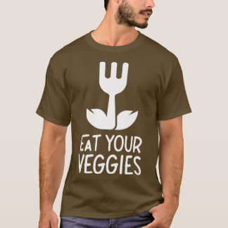 Camiseta Coma suas vegetações vegetais vegetarianas
