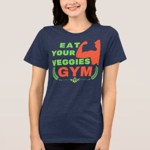 Camiseta Coma suas veggies vegan treino motivação para acad