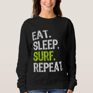 Camiseta Coma Surf De Sono Repetir Surfista Surfista Engraç
