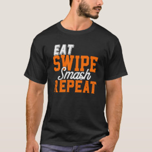 Camiseta Coma Swipe Smash Online Solteiro Namorando P Y Fra