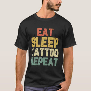 Camiseta Coma Tatuagem do Sono Repetir Tatuador Legal Vint