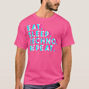 Camiseta Coma Techno Repetir Edm Ilusão Óptica Glitch