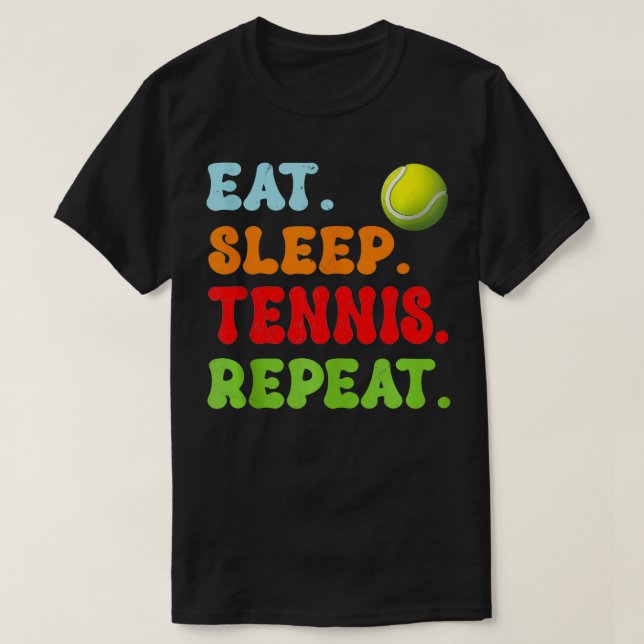 Camiseta Coma Tênis do sono Repito Presentes para Homens Mu (Frente do Design)