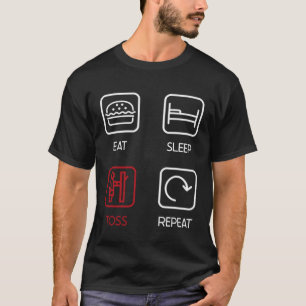 Camiseta Coma Tosse de Sono Repetir Evento Esporte Tosse Ca