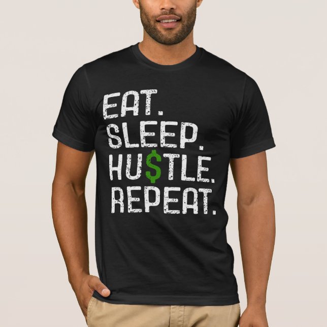 Camiseta Coma Trabalhe Dureza Repita (Frente)