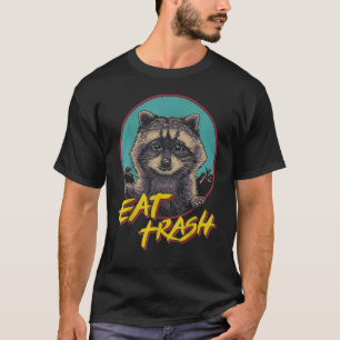 Camiseta Coma Trash Raccoon Panda Animal Dumpster Humor